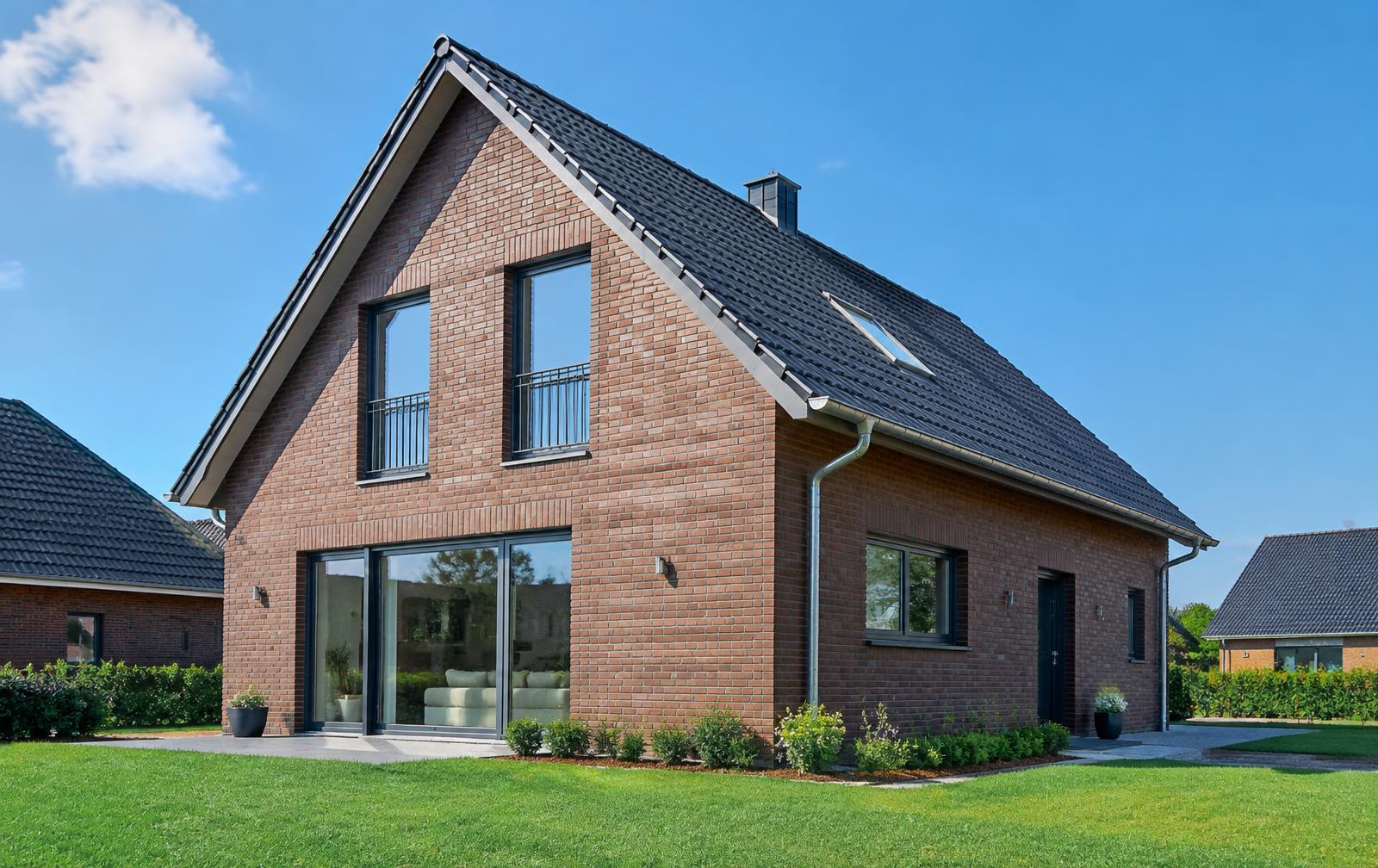 Schlüsselfertiges Einfamilienhaus mit Klinkerfassade bei Bremen
