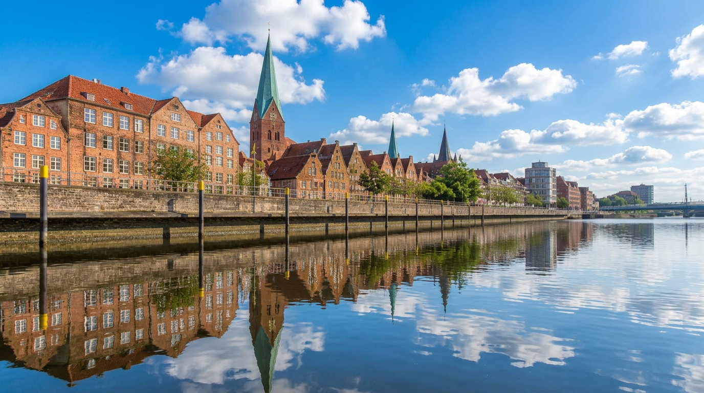Weser und Schlachte in Bremen
